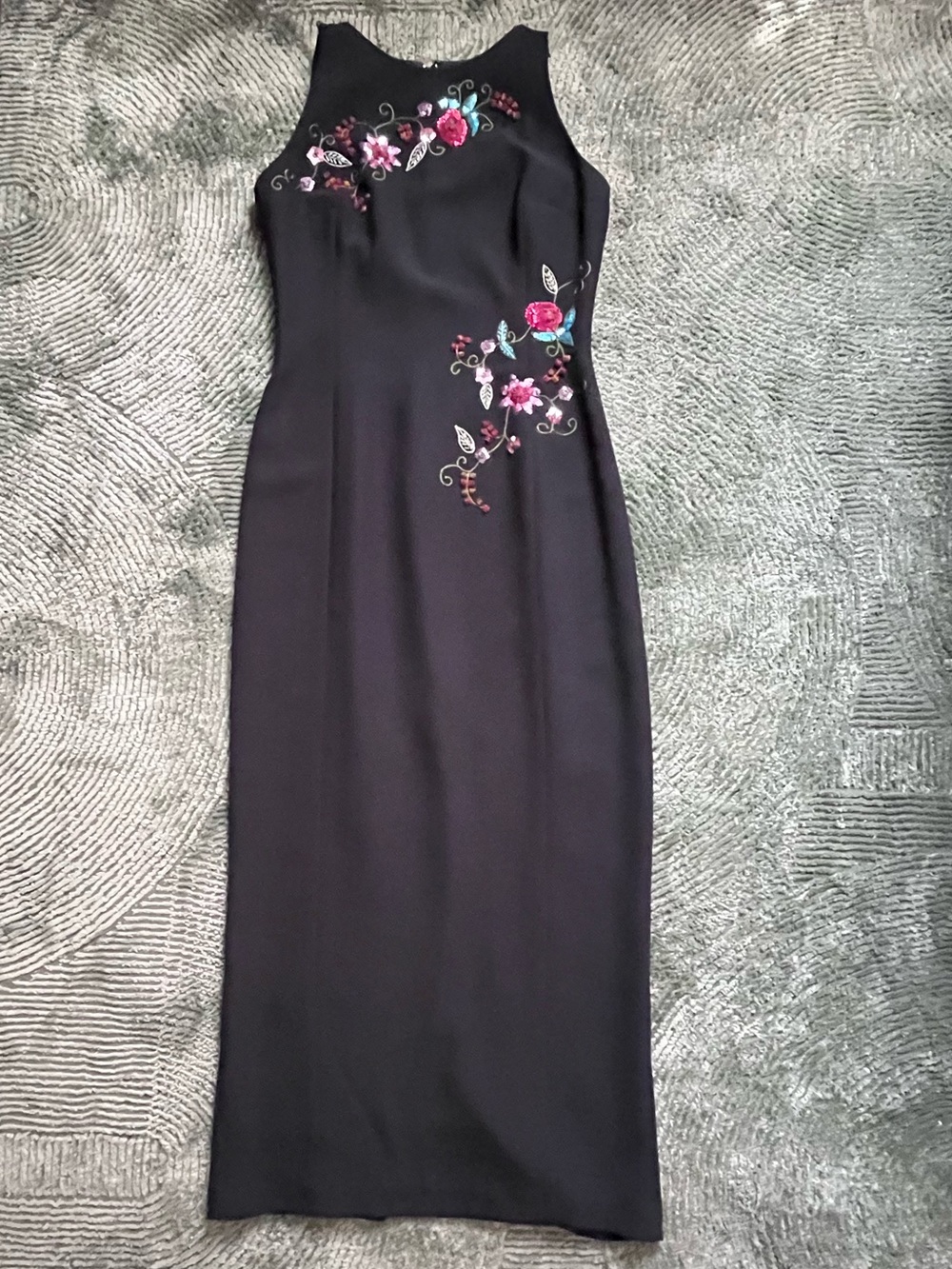 Vintage Maggy London Crepe Long Dress